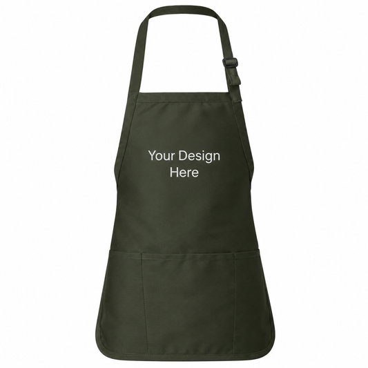 Custom Pouch Pocket Apron | Embroidery & DTF Printing