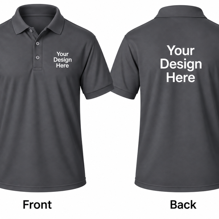 Custom Men's Performance Polo β Front & Back