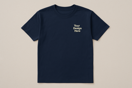 Front view of the Gildan 5000 Heavy Cotton T-Shirt customized with logo embroidery by Sharp Stitch in Niles, IL. Perfect for business uniforms and team apparel.