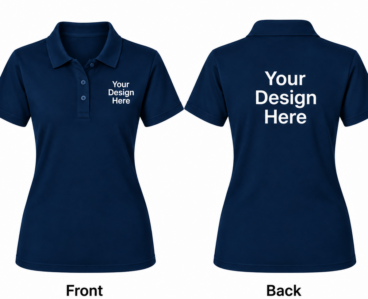 Custom Women's Polo – Front & Back Design
