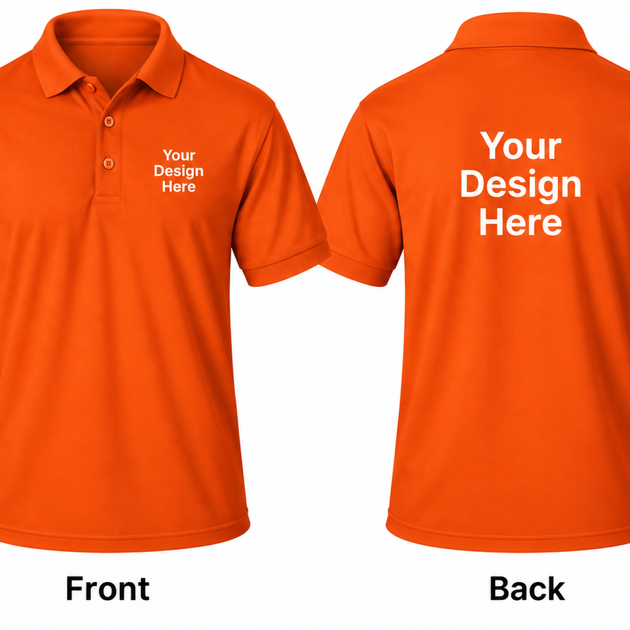Custom Men's Performance Polo β Front & Back