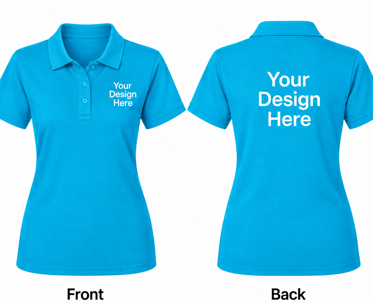 Custom Women's Polo – Front & Back Design