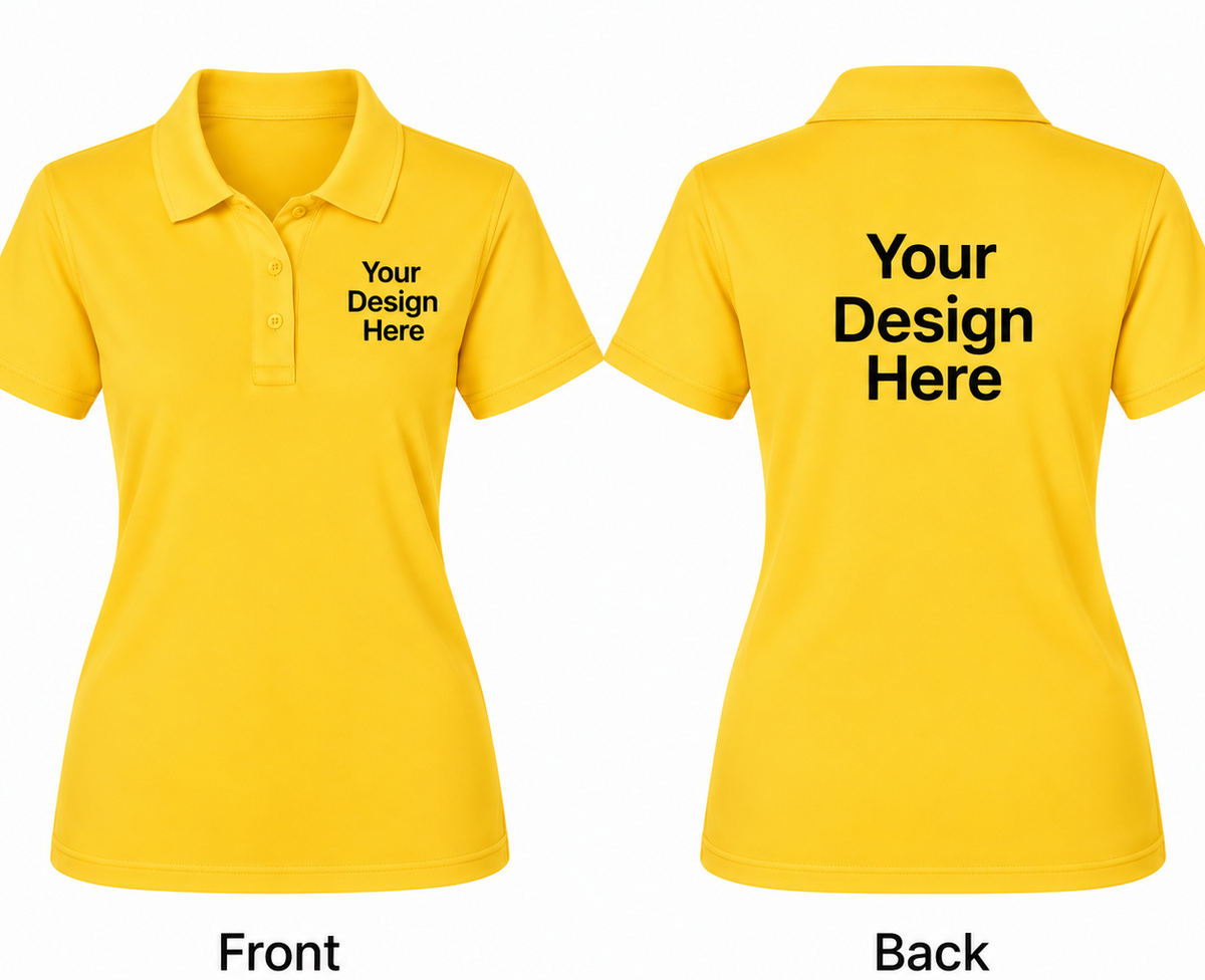 Custom Women's Polo – Front & Back Design