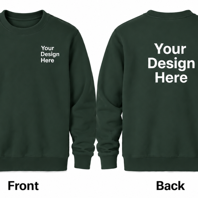 Custom Crewneck Sweatshirt - Front & Back