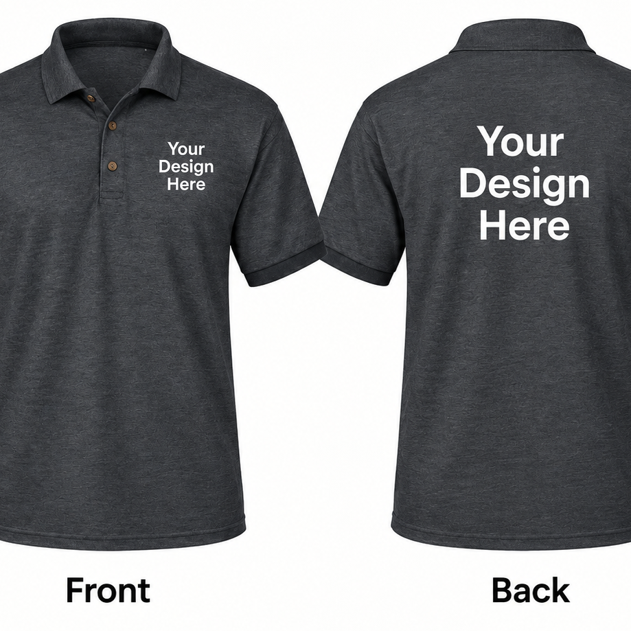 Custom Men's Polo - Front and Back