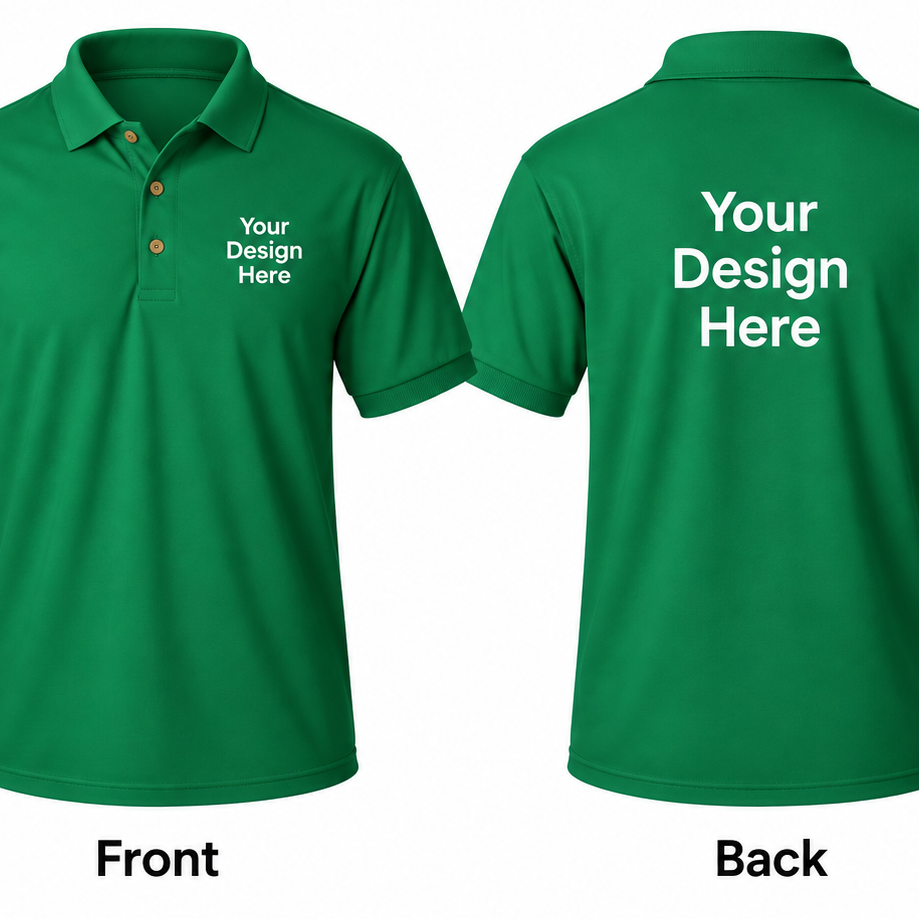 Custom Men's Polo - Front and Back