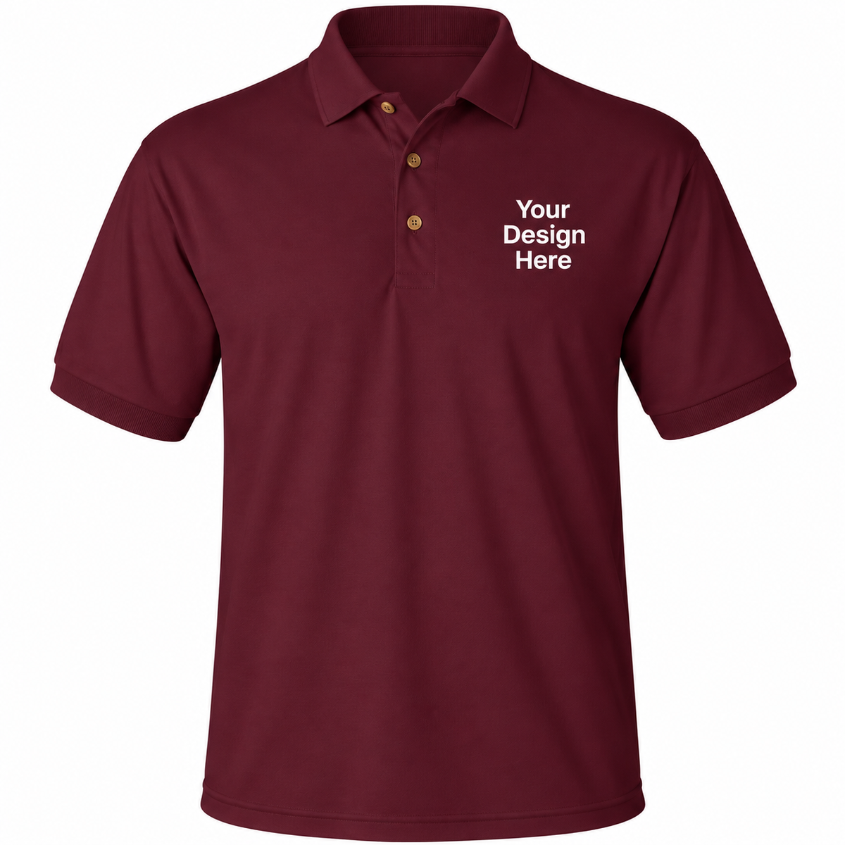 Custom Men’s Polo – Embroidery & DTF Printing