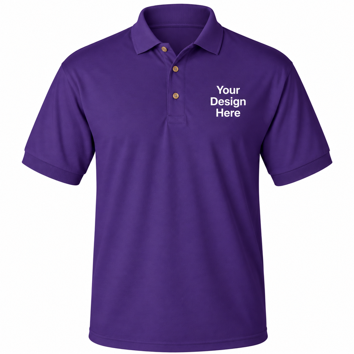Custom Men’s Polo – Embroidery & DTF Printing