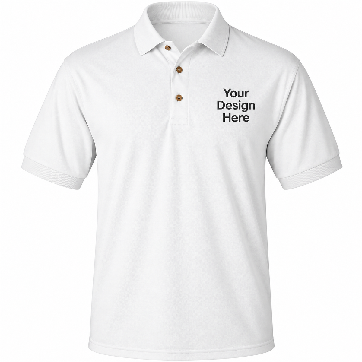 Custom Men’s Polo – Embroidery & DTF Printing