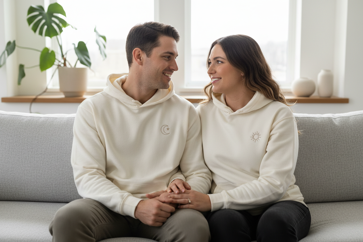 Personalized Couples Embroidered Apparel