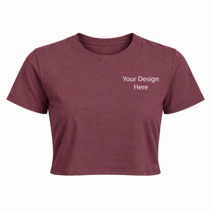 Women’s Crop Top | Custom Embroidery & DTF Printing