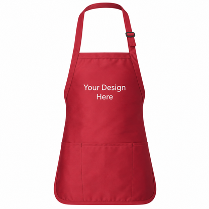Custom Pouch Pocket Apron | Embroidery & DTF Printing