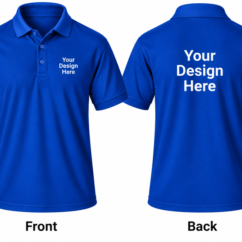 Custom Men's Performance Polo – Front & Back