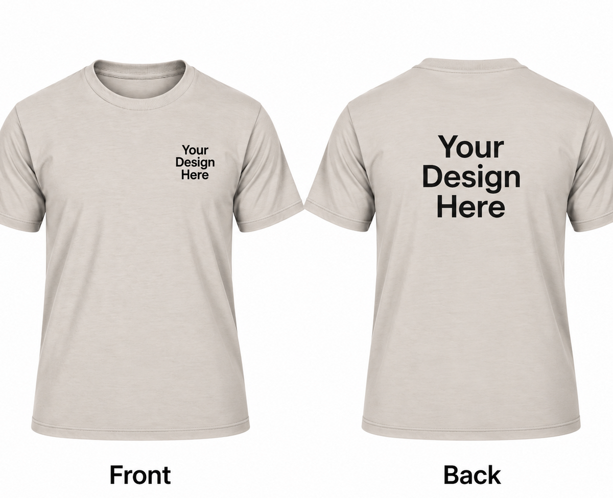 Custom Unisex Premium T-Shirt – Front & Back