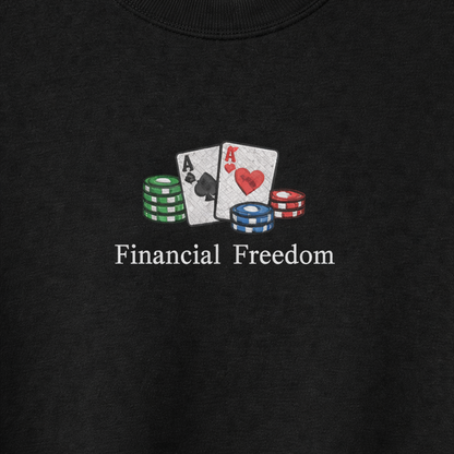 Financial Freedom Embroidered Crewneck
