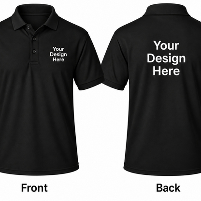 Custom Men's Performance Polo – Front & Back