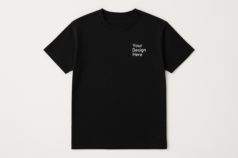 Gildan 5000 t-shirt featuring a vibrant DTF printed design from Sharp Stitch Chicago. Durable, bright, and ideal for promotional or casual wear.