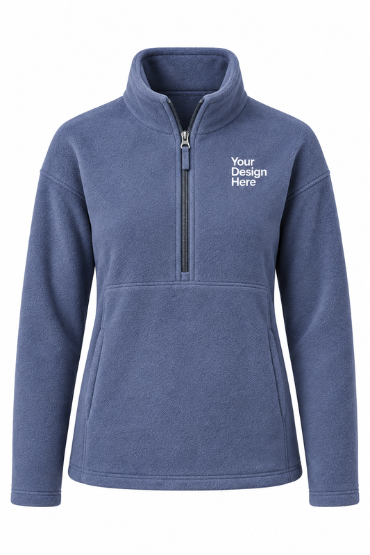 Custom Women’s Cozy Fleece Half-Zip