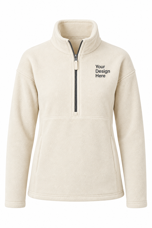 Custom Women’s Cozy Fleece Half-Zip