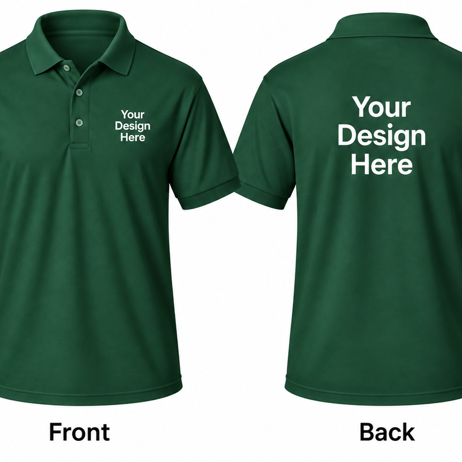 Custom Men's Performance Polo – Front & Back