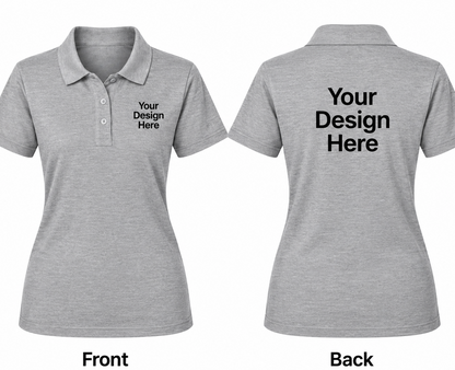 Custom Women's Polo – Front & Back Design
