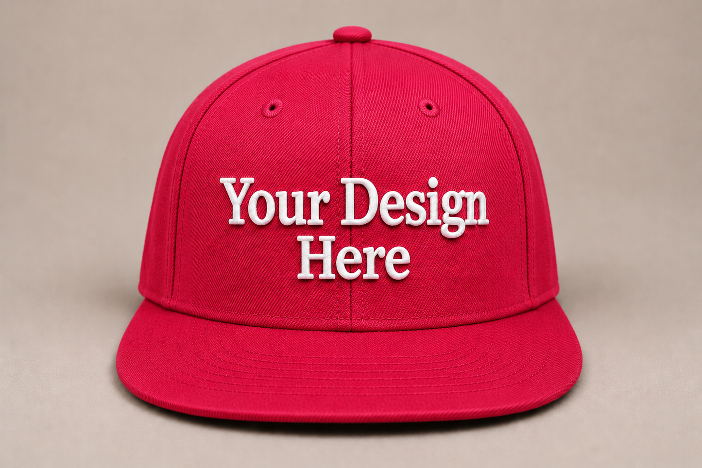 Eye-catching hot pink snapback embroidered with your logo for events, promotions, and merchandise.