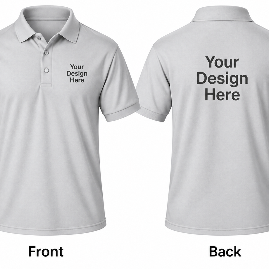 Custom Men's Performance Polo – Front & Back