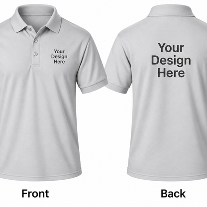 Custom Men's Performance Polo – Front & Back