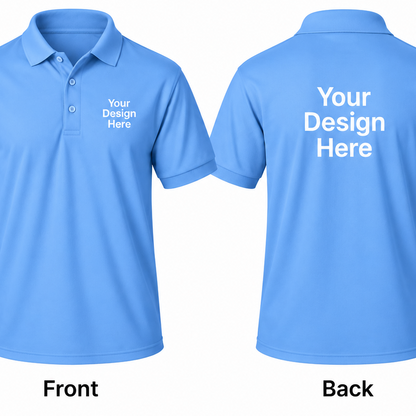 Custom Men's Performance Polo – Front & Back