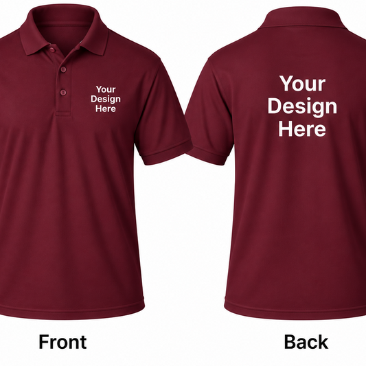 Custom Men's Performance Polo – Front & Back
