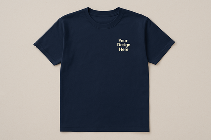 Front view of the Gildan 5000 Heavy Cotton T-Shirt customized with logo embroidery by Sharp Stitch in Niles, IL. Perfect for business uniforms and team apparel.