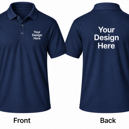 Custom Men's Performance Polo – Front & Back
