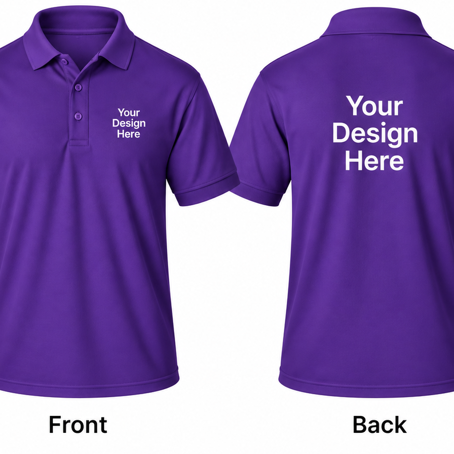Custom Men's Performance Polo – Front & Back