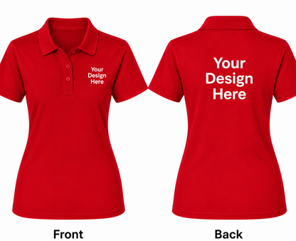 Custom Women's Polo – Front & Back Design
