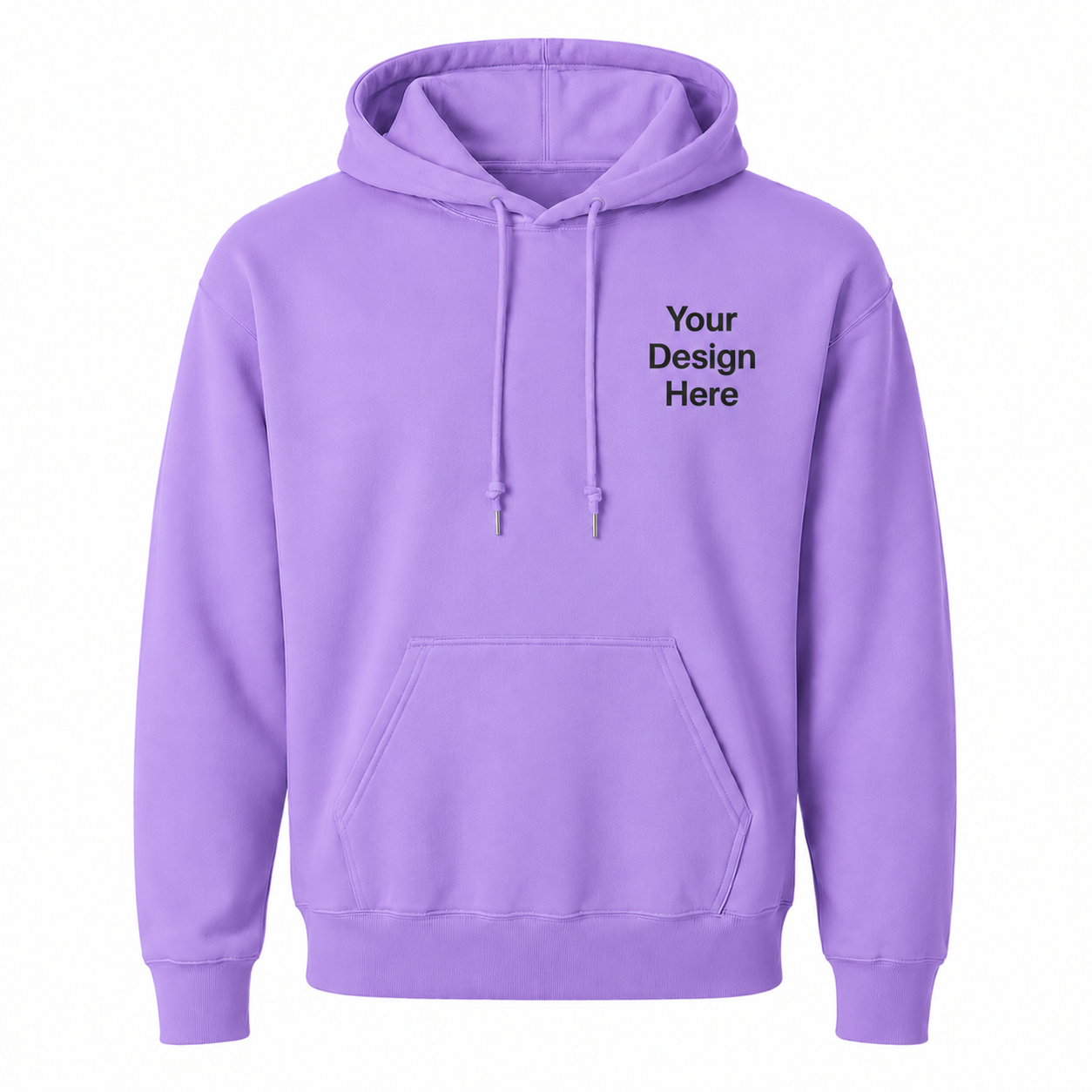 Stylish violet hoodie available for custom embroidery and branding. Great for schools, organizations, events, sports teams, and personalized apparel.