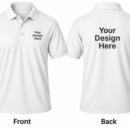 Custom Men's Performance Polo – Front & Back