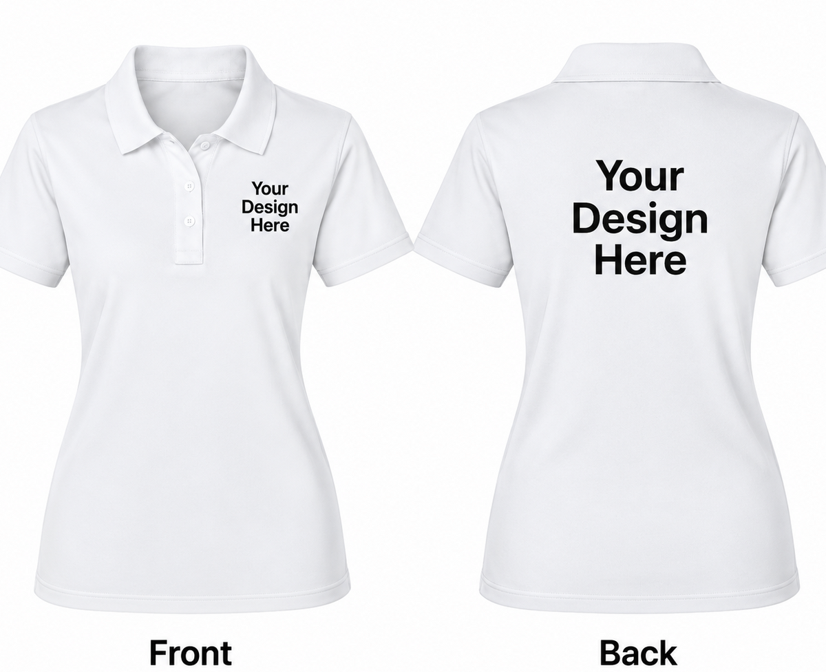 Custom Women's Polo – Front & Back Design
