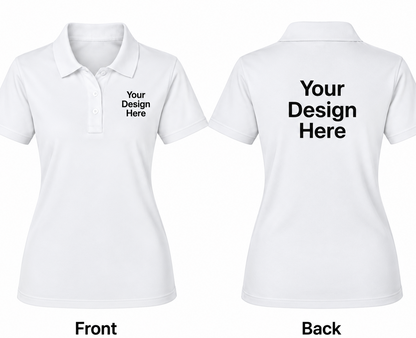 Custom Women's Polo – Front & Back Design