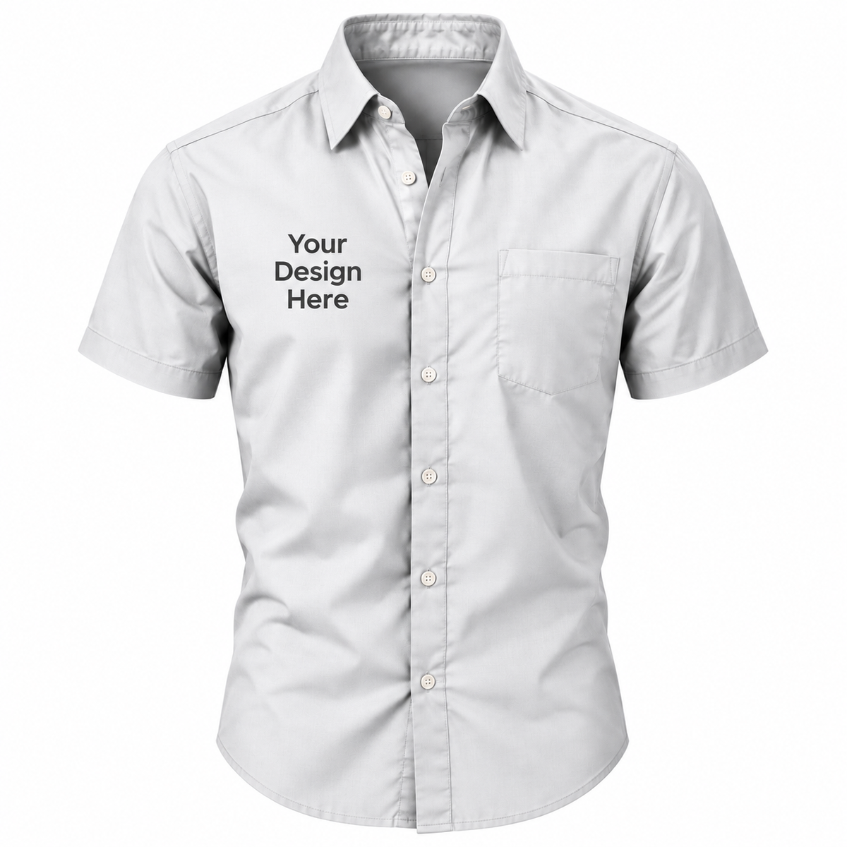 custom-mens-short-sleeve-button-down-white