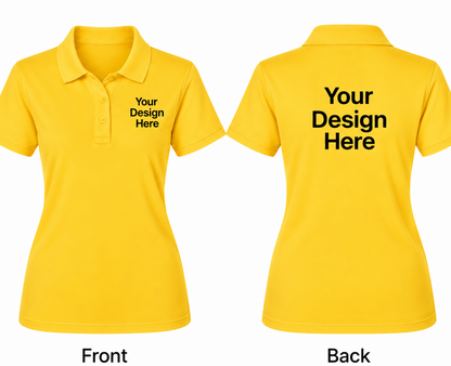Custom Women's Polo – Front & Back Design