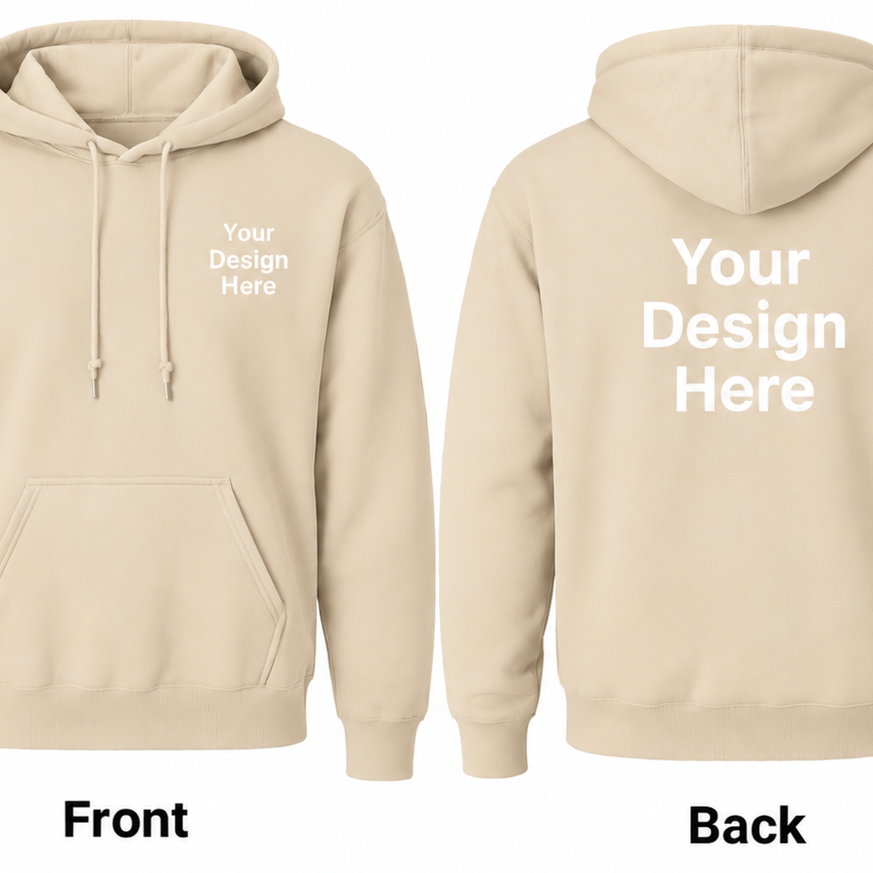 Custom Unisex Hoodie - Front & Back