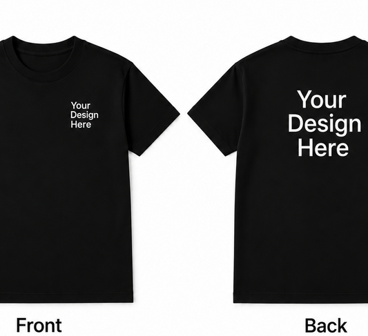 Custom Unisex Heavy Cotton T-Shirt – Front & Back Design
