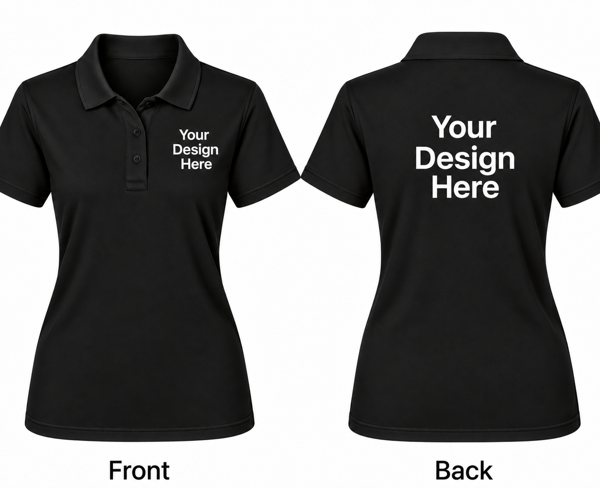 Custom Women's Polo – Front & Back Design