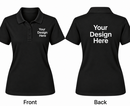 Custom Women's Polo – Front & Back Design