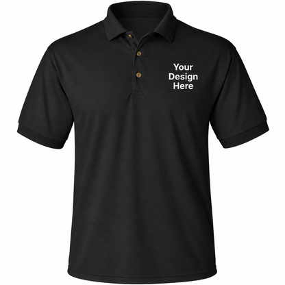 Custom Men’s Polo – Embroidery & DTF Printing