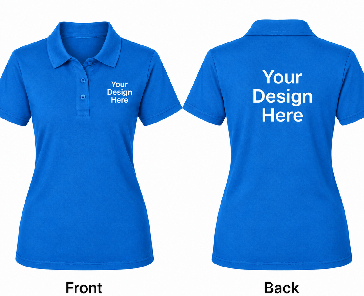 Custom Women's Polo – Front & Back Design