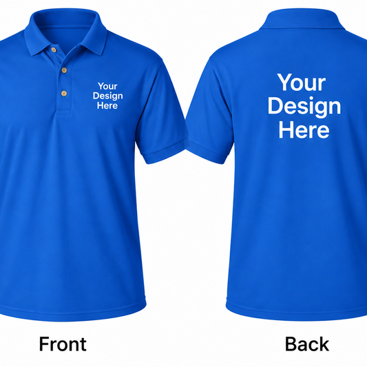 Custom Men's Polo - Front and Back