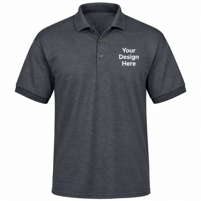 Custom Men’s Polo – Embroidery & DTF Printing