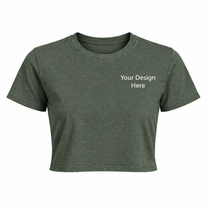 Women’s Crop Top | Custom Embroidery & DTF Printing
