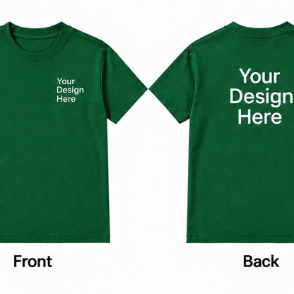 Custom Unisex Heavy Cotton T-Shirt – Front & Back Design